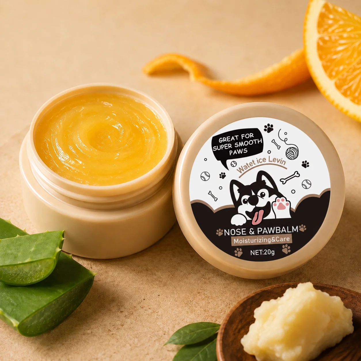 PawMelle Paw Balm moisturizer for dry dog paws